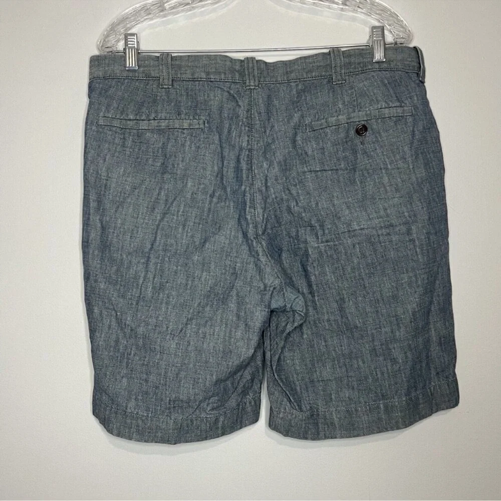 J. Crew Blue Chambray Cotton Shorts 34W